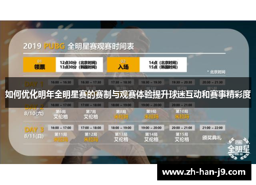 如何优化明年全明星赛的赛制与观赛体验提升球迷互动和赛事精彩度